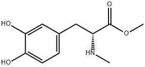 D-Tyrosine, 3-hydroxy-N-methyl-, methyl ester (9CI) Struktur