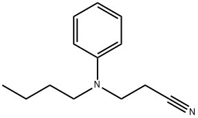 3-(丁基苯氨基)丙腈,61852-40-2,结构式