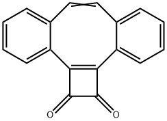 1,2-Dihydrodibenzo[a,e]cyclobuta[c]cyclooctene-1,2-dione,61857-21-4,结构式