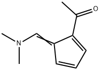 Ethanone, 1-[5-[(dimethylamino)methylene]-1,3-cyclopentadien-1-yl]- (9CI) Struktur