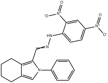 4,5,6,7-Tetrahydro-2-phenyl-2H-isoindole-1-carbaldehyde 2,4-dinitrophenyl hydrazone Struktur