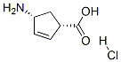 (1S,4R)-4-AMINO-CYCLOPENT-2-ENECARBOXYLIC ACID HYDROCHLORIDE Struktur