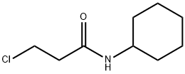 3-クロロ-N-シクロヘキシルプロパンアミド 化学構造式