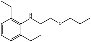 2,6-Diethyl-N-(2-propoxyethyl)aniline Struktur