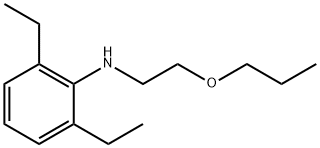 2,6-二乙基苯胺基乙基丙基醚, 61874-13-3, 结构式