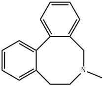 6-メチル-5,6,7,8-テトラヒドロジベンゾ[c,e]アゾシン 化学構造式