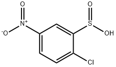 2-chloro-5-nitrobenzenesulphinic acid Struktur