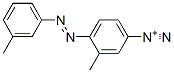 3-Methyl-4-[(3-methylphenyl)azo]benzenediazonium Structure