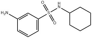 3-AMINO-N-CYCLOHEXYLBENZENESULFONAMIDE 化学構造式