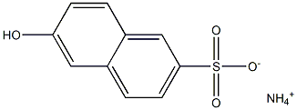 6-ヒドロキシ-2-ナフタレンスルホン酸アンモニウム 化学構造式