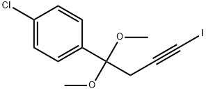 1-Chloro-4-(4-iodo-1,1-dimethoxy-3-butynyl)benzene Struktur