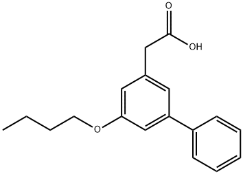 5-Butoxy-(1,1'-biphenyl)-3-acetic acid 结构式