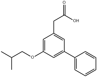 5-Isobutoxy-3-biphenylacetic acid Struktur