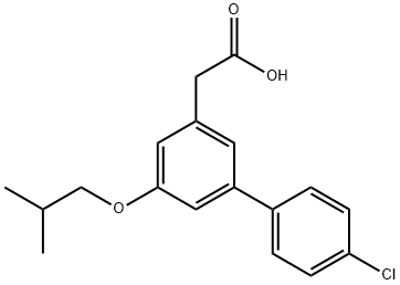 4'-Chloro-5-isobutoxy-3-biphenylacetic acid Structure