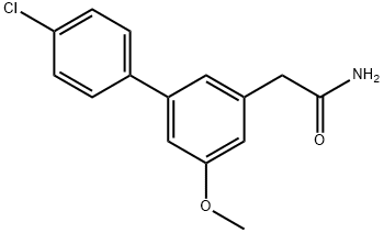 4'-Chloro-5-methoxy-(1,1'-biphenyl)-3-acetamide Structure