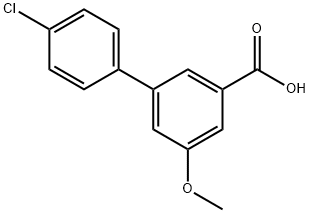 4'-Chloro-5-methoxy-3-biphenylcarboxylic acid 结构式