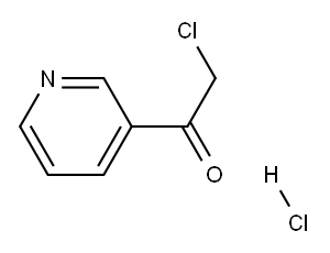3-(2-氯乙酰基)吡啶盐酸盐 结构式