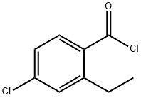 Benzoyl chloride, 4-chloro-2-ethyl- (9CI) Structure