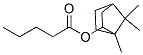 外-1,7,7-三甲基双环[2.2.1]庚-2-基戊酸酯, 6189-76-0, 结构式