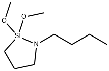 N-N-BUTYL-AZA-2,2-DIMETHOXYSILACYCLOPENTANE Struktur