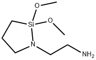 1-Aza-2-silacyclopentane-1-ethanamine, 2,2-dimethoxy- Structure