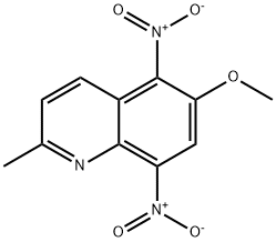 6-Methoxy-2-methyl-5,8-dinitroquinoline Structure