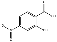 2-ヒドロキシ-4-ニトロ安息香酸 化学構造式