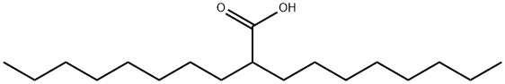 2-octyldecanoic acid, 619-39-6, 结构式