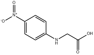 p-ニトロアニリノ酢酸 化学構造式