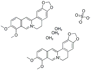 小檗碱盐酸盐,6190-33-6,结构式
