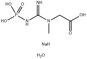 りん酸クレアチン二ナトリウム塩 化学構造式