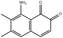 1,2-Naphthalenedione, 8-amino-6,7-dimethyl- (9CI) 结构式