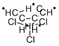 CYCLOPENTADIENYLHAFNIUM TRICHLORIDE 化学構造式