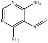 5-亚硝基-4,6-嘧啶二胺 结构式