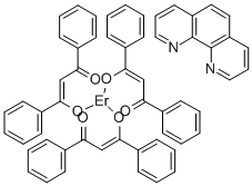 Tris(dibenzoylmethane)mono(phenanthroline)erbium Struktur