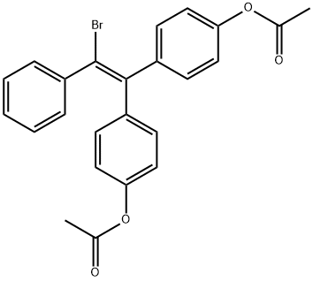 4,4'-(Bromophenylethenylidene)bis(phenol)diacetate Structure