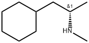 (S)-N,1-ジメチル-2-シクロヘキシルエタンアミン 化学構造式