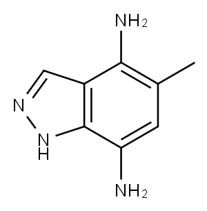 1H-Indazole-4,7-diamine,  5-methyl- Structure