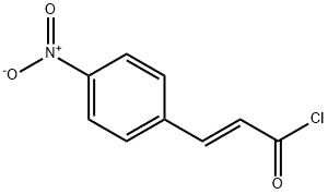 TRANS-4-ニトロシンナモイルクロリド 化学構造式