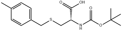 BOC-D-CYS(MBZL)-OH Structure