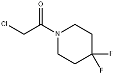 Piperidine, 1-(chloroacetyl)-4,4-difluoro- (9CI) 结构式