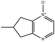 5H-Cyclopentapyrazine,6,7-dihydro-6-methyl-,1-oxide(9CI) 结构式