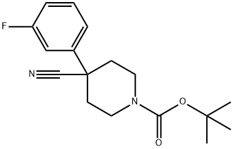 1-N-BOC-4-(3-FLUOROPHENYL)PIPERIDINE-4-CARBONITRILE|4-氰基-4-(3-氟苯基)哌啶-1-羧酸叔丁酯