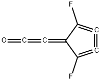 Ethenone, (2,5-difluoro-2,3,4-cyclopentatrien-1-ylidene)- (9CI) Structure