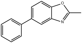 2-メチル-5-フェニルベンゾオキサゾール 化学構造式
