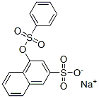 4-[(Phenylsulfonyl)oxy]-2-naphthalenesulfonic acid sodium salt 结构式