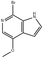 1H-Pyrrolo[2,3-c]pyridine, 7-broMo-4-Methoxy- Structure