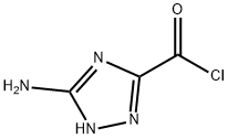 1H-1,2,4-Triazole-3-carbonyl chloride, 5-amino- (9CI) Structure