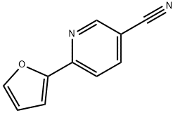 6-(2-フリル)ニコチノニトリル 化学構造式