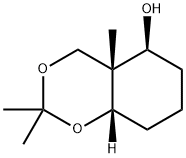 4H-1,3-Benzodioxin-5-ol,hexahydro-2,2,4a-trimethyl-,(4aR,5S,8aS)-(9CI) Structure